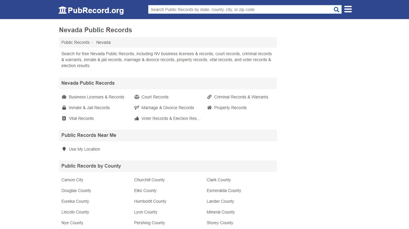 Free Nevada Public Records