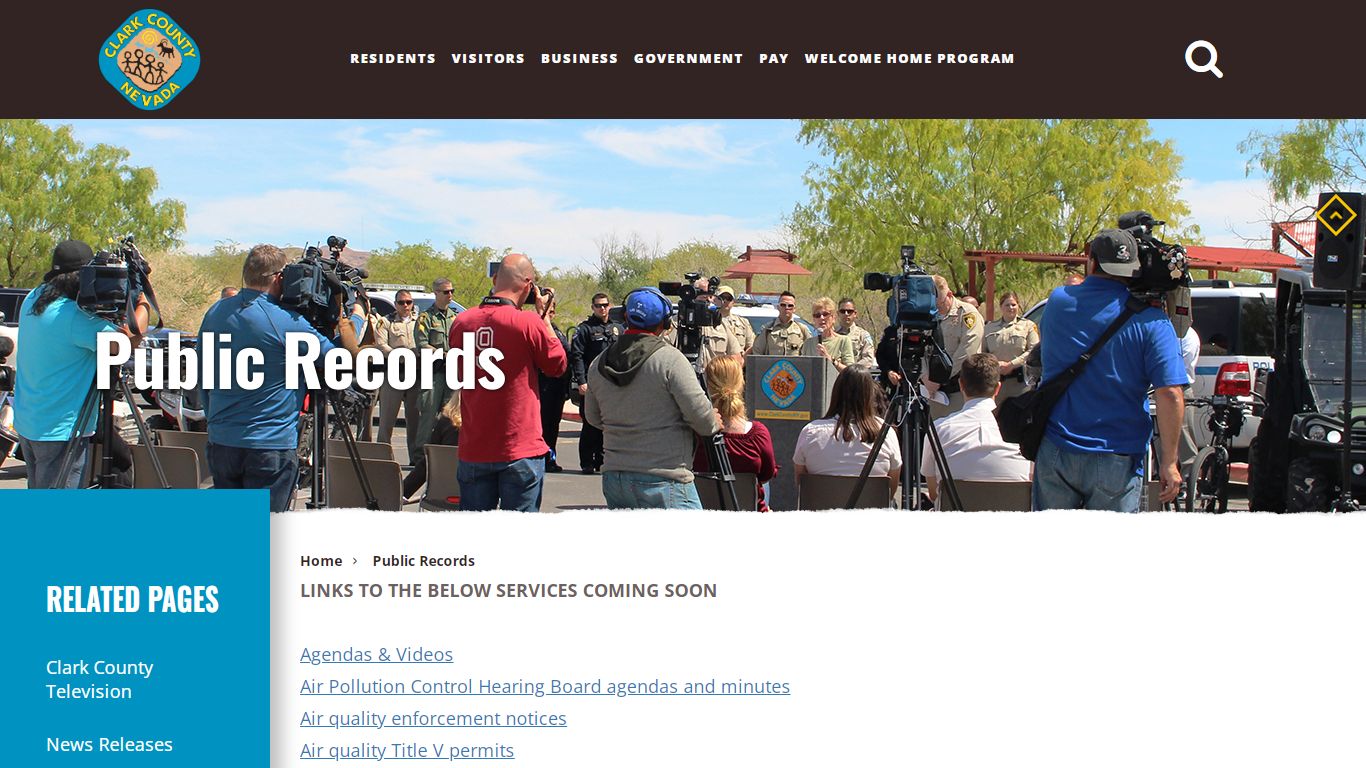 Public Records - Clark County, Nevada